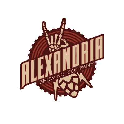 Alexandria Brewing Company Motion Graphic motion graphic of the Alexandria Brewing Company logo. C-wire behind the logo is spinning slowly.
