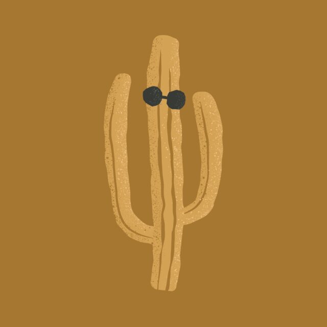Testing out some brush techniques with this guy, now unceremoniously know as 'Cactus Face'.

For my AI nerds, this is just a scatter brush built from a simple circle. At varied sizes, it paints like a grainy texture. 

#cactus #cacti #saguaro #arizona #illustration #adobeillustrator #illustrator #design
